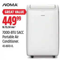 Canadian Tire 7000-BTU SACC Portable Air Conditioner offer