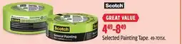 Canadian Tire Selected Scotch Painting Tape offer