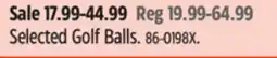 Canadian Tire Selected Golf Balls offer
