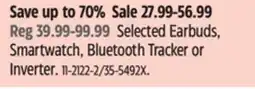 Canadian Tire Selected Earbuds, Smartwatch, Bluetooth Tracker or Inverter offer