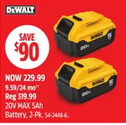 Canadian Tire 20V MAX 5Ah Battery offer