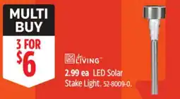 Canadian Tire For living LED Solar Stake Light offer