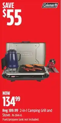 Canadian Tire 2-in-1 Camping Grill and Stove offer