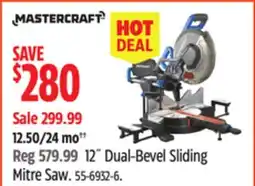 Canadian Tire 12 Dual-Bevel Sliding Mitre Saw offer