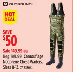 Canadian Tire Camouflage Neoprene Chest Waders offer
