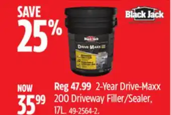 Canadian Tire Black Jack 2-Year Drive-Maxx 200 Driveway Filler/sealer offer