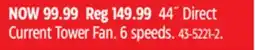 Canadian Tire Noma 44˝ Direct Current Tower Fan offer