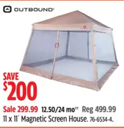 Canadian Tire OUTBOUND 11 x 11` Magnetic Screen House offer