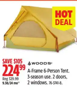 Canadian Tire A-Frame 6-Person Tent offer