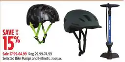 Canadian Tire Selected Bike Pumps and Helmets offer