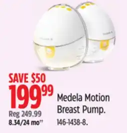 Canadian Tire Medela Motion Breast Pump offer