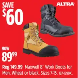 Canadian Tire ALTRA Maxwell 8˝ Work Boots for Men offer