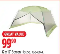 Canadian Tire 12 x 12' Screen House offer