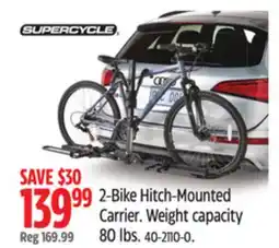 Canadian Tire 2-Bike Hitch-Mounted Carrier offer