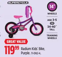 Canadian Tire Supercycle Radium Kids' Bike offer