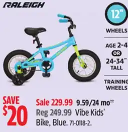 Canadian Tire Vibe Kids' Bike, Blue offer