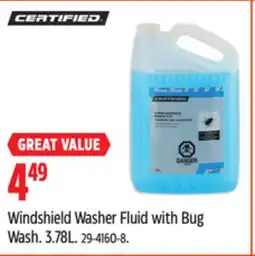 Canadian Tire Certified Windshield Washer Fluid with Bug Wash, 3.78L offer