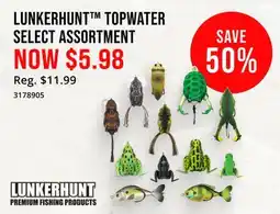 Cabela's LUNKERHUNT TOPWATER SELECT ASSORTMENT offer