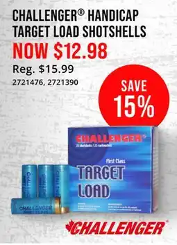 Cabela's CHALLENGER HANDICAP TARGET LOAD SHOTSHELLS offer