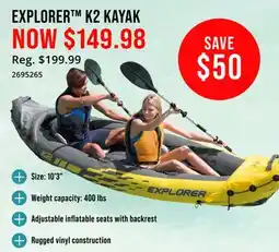 Cabela's EXPLORER K2 KAYAK offer