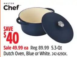 Canadian Tire Master Chef Dutch Oven, Blue or White offer