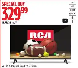 Canadian Tire 50 4K UHD Google Smart TV offer