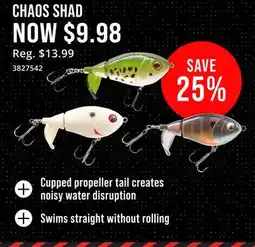 Cabela's CHAOS SHAD offer