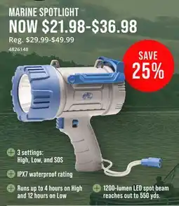 Cabela's MARINE SPOTLIGHT offer