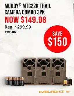Cabela's MUDDY MTC22K TRAIL CAMERA COMBO offer