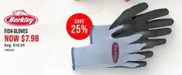 Cabela's BERKLEY FISH GLOVES offer