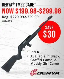 Cabela's DERYA TM22 CADET offer