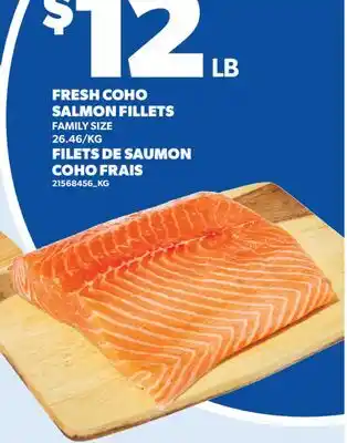 Valu-mart FILETS DE SAUMON COHO FRAIS offer