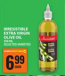 Food Basics IRRESISTIBLE EXTRA VIRGIN OLIVE OIL offer