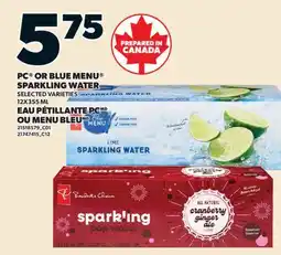 Valu-mart EAU PÉTILLANTE PCMD OU MENU BLEUMD offer