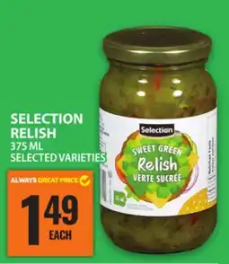 Food Basics SELECTION RELISH offer