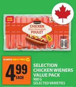 Food Basics SELECTION CHICKEN WIENERS VALUE PACK offer