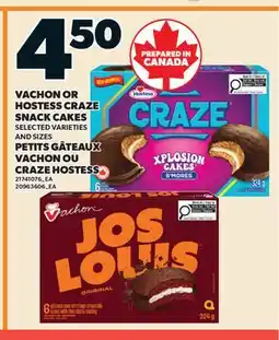 Valu-mart PETITS GÂTEAUX VACHON OU CRAZE HOSTESS offer