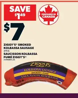 Valu-mart SAUCISSON KOLBASSA FUMÉ ZIGGY'S offer