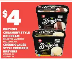 Valu-mart CRÈME GLACÉE STYLE CRÈMERIE BREYERS offer