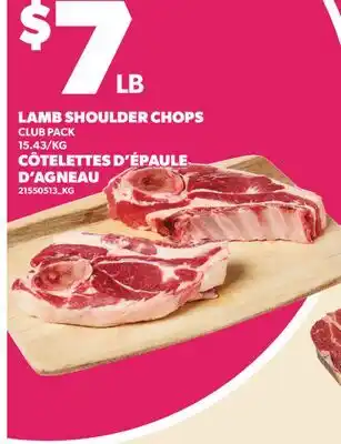 Valu-mart CÔTELETTES D'ÉPAULE D'AGNEAU offer