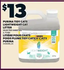 Valu-mart LITIÈRE POUR CHATS POIDS PLUME TIDY CATS PURINA offer