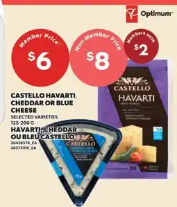 Valu-mart HAVARTI, CHEDDAR OU BLEU CASTELLO offer
