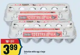 Marché Adonis Selection white egg x-large offer
