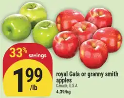Marché Adonis Royal Gala or granny smith apples offer
