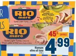 Marché Adonis Riomare olive oil tuna offer