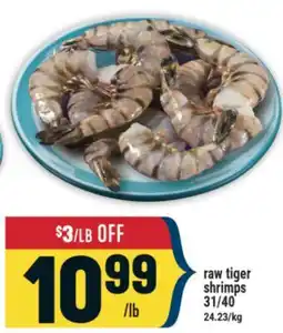 Marché Adonis raw tiger shrimps offer