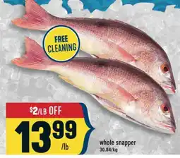 Marché Adonis whole snapper offer