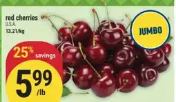 Marché Adonis red cherries offer