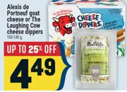 Marché Adonis Alexis de Portneuf goat cheese or The Laughing Cow cheese dippers offer