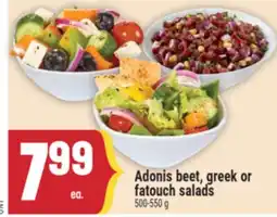 Marché Adonis Adonis beet, greek or fatouch salads offer